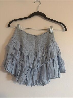 Rock N Rags Sunshine Daydream Sky Blue Ruffle Skort Size Small
